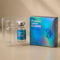 Autocollants holographiques personnalisés en vinyle imperméable VS-390, impression couleur, étiquettes adhésives pour flacons de 3 ml, 5 ml, 10 ml, mini-contenants en verre