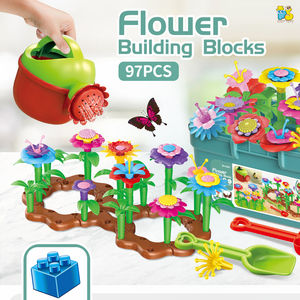 Giocattoli educativi del blocco del giardino dei bambini dall'assemblea del fiore giocattoli creativi variopinti del giardino 97 PCS - Product Image 4
