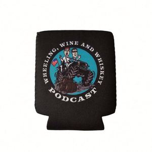 Porte-canette isotherme pliable en néoprène personnalisé par sublimation, pour bière, couleur personnalisée, épaisseur 3 mm - Product Image 2