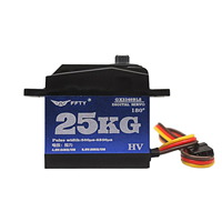 Servomoteur numérique FFTY 25KG à couple élevé, 180 degrés, engrenages métalliques, pour bras robotique RC, voiture à chenilles, avion, bateau, actionneur à 25T cannelures