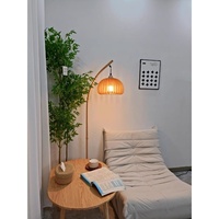 Nouvelle Lampe sur Pied LED de Style Chinois Moderne, Lumière d'Ambiance pour Salon, CRI 80, Style Wabi-Sabi, Lampe de Pêche, Salle de Thé, Intensité Réglable
