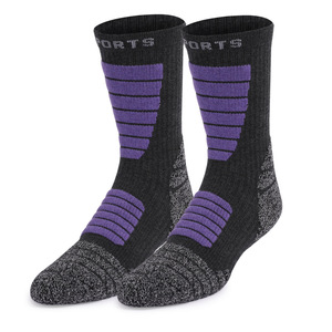 Chaussettes d'hiver en laine antibactérienne 3A Chaussettes épaisses en éponge Cross Border Hiking Warm Casual <span class=keywords><strong>Ski</strong></span> Anti Slip Basketball Socks - Product Image 4