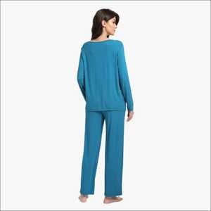 Pyjama Femme à Manches Courtes en Coton Biologique et Modal de Bambou, Doux, Respirant, Thermique, Séchage Rapide, Boutonné – Vente en Gros - Product Image 4