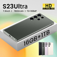 Teléfono Inteligente S23 Ultra 5G Original de Alta Calidad, 16GB+512GB de Memoria, Cámara de 108MP, Octa Core, Pantalla LCD de 7.2 Pulgadas para Juegos Móviles