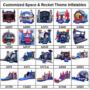 Château gonflable <span class=keywords><strong>commercial</strong></span> Space Rocket Moonwalk pour la <span class=keywords><strong>location</strong></span> - Product Image 4