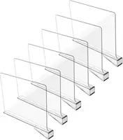Buy Wholesale China Acrylic Clear Shelf Dividers, Closet Dividers For  Shelves, Shelf Separators In Closet, Wood Shelf & Acrylic Clear Shelf  Dividers at USD 1.53