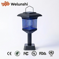 Lampe Solaire Anti-Moustiques WLS-1209 OEM en ABS et Acier Inoxydable, Idéale pour Jardin, Patio, Cour Arrière et Extérieur