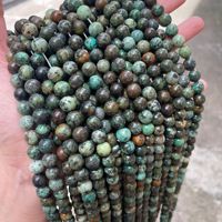 Perles de pierre en vrac de turquoise africaine naturelle en gros pour les bijoux de turquoise