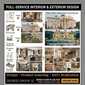Villa de luxe moderne sur mesure, rendu <span class=keywords><strong>3D</strong></span> de toute la maison et conception intérieure résidentielle professionnelle tout-en-un - Product Image 5