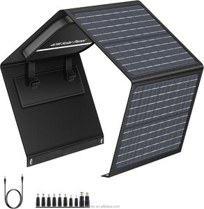 Panneau solaire pliable 40W, chargeur solaire portable pour station d'alimentation portable, compatible avec iPhone, iPad, ordinateur portable - Product Image 1