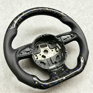 Volant en fibre de carbone forgée pour <span class=keywords><strong>Audi</strong></span> A4 B8 A5 A6 C7 S3 8V S4 S5 S6 S7 RS3 RS4 RS5 Q3 Q5 Q7 RS6 R8 TT A7 A8 A3 8P RS - Product Image 2