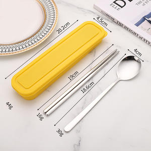 ヘンリーカスタムステンレス製ティースプーンセット、携帯用、可愛いギフトボックス入り - Product Image 6