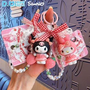 Adorable porte-clés mignon dessin animé porte-clés Cosplay <span class=keywords><strong>Pop</strong></span> Anime portefeuille breloque, drôle Kuromi porte-clés femmes rose porte-clés - Product Image 3