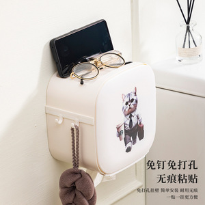 Pegatina de pared creativa con forma de gato, rectangular, autoadhesiva, extraíble, para decoración del hogar, dormitorio, baño - Product Image 3