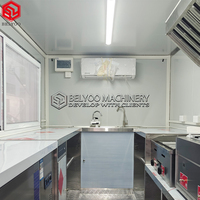 Remorque alimentaire de luxe avec station de préparation de sandwichs, stockage à froid et distributeurs de boissons, camion à tacos mobile pour les événements de rue