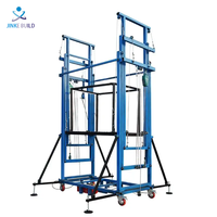 Plateforme élévatrice électrique pliable CE/ISO, capacité de charge 500 kg, haute portée 12 mètres pour la construction