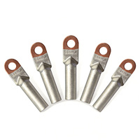 Borne de sertissage bimétallique cuivre-aluminium DTL WBO, placage argent, certifiée CE, pour transformateurs et systèmes électriques