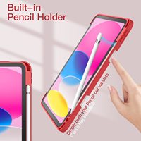 Housses et étuis pour tablette iPad (A16) 11e génération/iPad 10e génération, support pour stylet, coque intelligente, dos en TPU souple, réveil/veille automatique