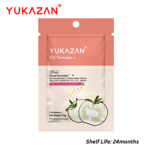 Yukazan Vit Tomato+ 10 comprimés pour femmes, éclaircissants pour la peau, éclat radieux, haute qualité, best-seller en Malaisie - Product Image 3