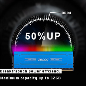 D4 R200 DDR4 โมดูลหน่วยความจำแถบแสง RGB สำหรับเดสก์ท็อปพีซีสำหรับเล่นเกม การออกแบบชั้นเดียว - Product Image 5