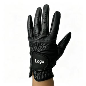 Gants de golf pour hommes avec logo personnalisé, respirants, antidérapants, ajustables avec velcro, gants de sport de golf OEM, vente en gros, plusieurs couleurs - Product Image 3