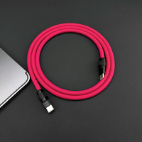 Cable de Carga Rápida 5A de 240W, Edición Especial Samurai, Negro, Resistente, con Cable de Silicona Ultra Grueso, Tipo-C, 2025