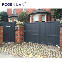 Nouveau Portail Électrique de Jardin Sûr Facile à Entretenir Facile à Installer en Aluminium Contrôlable et Télécommandé