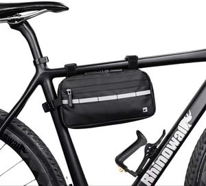 Sac de cadre de vélo grande capacité avec coque rigide imperméable et housse de pluie, style sport urbain, boîte arrière pour le cyclisme - Product Image 6