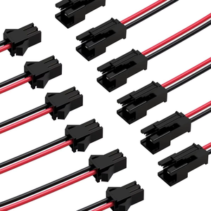 Tùy chỉnh 2 pins 3 pin 4 pin điện <span class=keywords><strong>SM</strong></span> cắm <span class=keywords><strong>JST</strong></span> thiết bị đầu cuối cáp với kết nối dây nam và nữ kết nối - Product Image 1