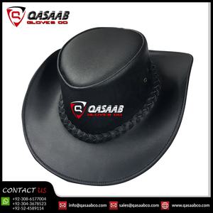 Sombrero marrón aceitoso de vaquero personalizado, sombrero de vaquero de cuero de estilo occidental para hombre, sombrero de vaquero de ala ancha elegante para mago - Product Image 3