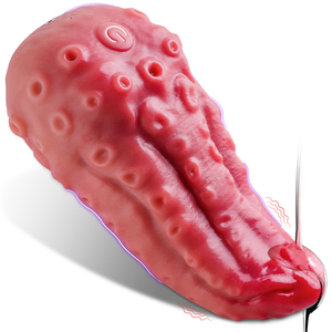 5 in 1リアルな舌型Gスポットバイブレーター加熱＆9種類の振動モードクリトリス刺激器舐めるような振動大人のおもちゃ - Product Image 1