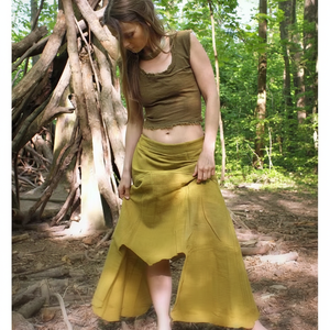 Falda de Maternidad de Algodón Khadi Tejida a Mano, Larga, Estilo Casual de Verano, Corte en A, Precio al por Mayor - Product Image 1