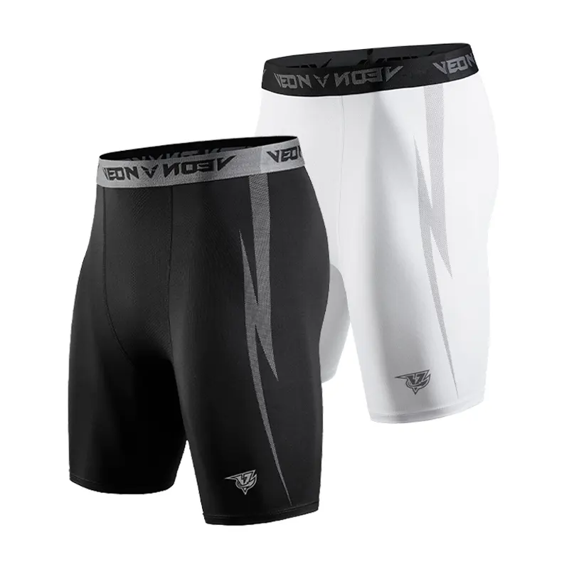 Benutzer definiertes Logo Laufen Fitness Kompression shorts Schnellt rocknend Atmungsaktive Männer Unterwäsche Basel ayer Workout Basketball Tight