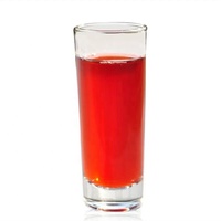 Vente en gros mini verre à shot rond droit 3oz verre à shot transparent avec fond épais pour fête