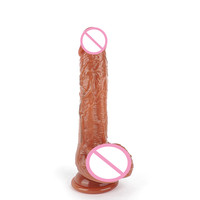 Vibromasseur réaliste en silicone avec télécommande, fonction chauffante et ventouse, pour femmes
