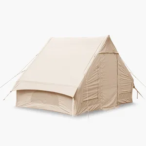 Оптовая продажа, надувные палатки с колокольчиком лотоса, надувные палатки из хлопкового полотна для кемпинга
