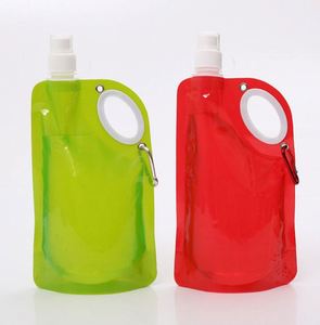 Botella de Agua Plegable de Plástico Portátil Ecológica con Mosquetón, Gran Venta - Product Image 1