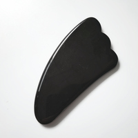 Outil de massage facial de haute qualité pour les soins de la peau, Gua Sha en obsidienne noire