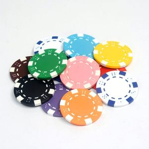 Jeu de jetons de poker ABS non nominés, petits jetons à six points avec plateau pour jeux de société - Product Image 2