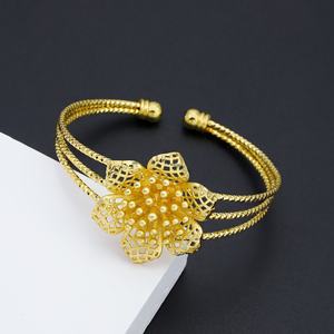 Jxx 24K Gold Jewelry Brass Popular <b>Adjustable</b> Factory Wholesale Bangle <b>Bracelets</b> Gold Plated Fashion Bangles - Product Image 6