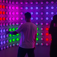 Bouton de jeu interactif avec lumière LED pour système de jeu