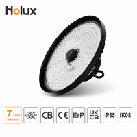 Projecteur LED UFO High Bay Liteon 5050 avec lentille PC, 6500K, garantie 7 ans, 200 lm par W, IP65 IK08, pour entrepôt en Allemagne, approvisionnement UE