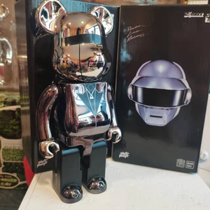 ตุ๊กตาหมีพังก์ <span class=keywords><strong>Bearbrick</strong></span> 400% แบบขายส่ง ตัวต่อพลาสติก หมีโหด ตัวละครเคลือบเงา สำหรับใช้ในบ้าน - Product Image 2