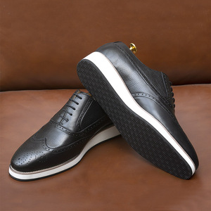 Nouvelle Arrivée Chaussures Homme en Cuir Véritable Faites à la Main Qualité Premium Habillées Décontractées Printemps à Lacets Sport Vente en Gros Usine Chine - Product Image 5