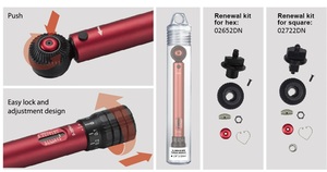 Douilles à écrous conformes aux normes de l'industrie, qualité industrielle, portables, réglables, entraînement 1/4, 72T, 30-140 Nm, mini clé dynamométrique OEM en aluminium - Product Image 3