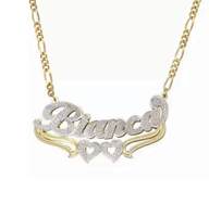 Collar con colgante de nombre angelical para niños, joyería personalizada, regalo