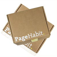 Boîte d'expédition pliante en carton ondulé, double face, extra-résistante, colorée, avec logo personnalisé imprimé en offset, emballage plat