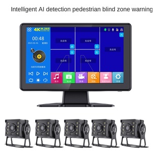 10.1 10.36 inch màn hình cảm ứng cho xe tải lái xe ghi HD đảo ngược máy ảnh 5ch giám sát xem đêm mù khu vực báo động BSD DSM - Product Image 5