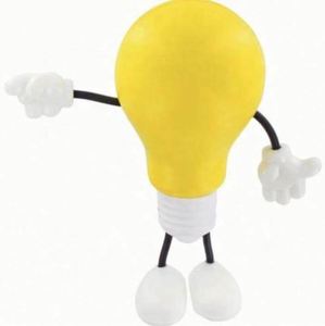 Custom Logo Promotional Gifts Lightbulb <b>Squeeze</b> Toy With Hand Lightbulb Shape PU Foam Stress <b>Ball</b> - Product Image 1
