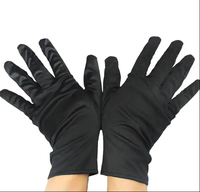 Gants de Nettoyage Bijoux Lavables sans Peluches de Fournisseur Doré, Gants Antipoussière en Microfibre
